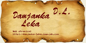 Damjanka Leka vizit kartica